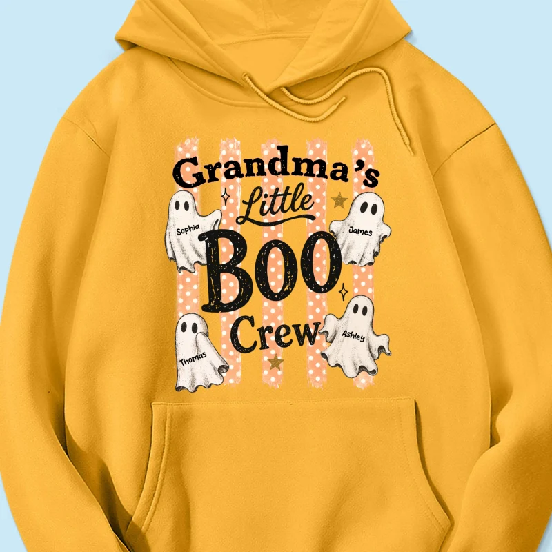 Grandma's Boo Crew Polka Dot Stripes - Personalized Shirt - Perfect Halloween Costume for Grandma - Image 23