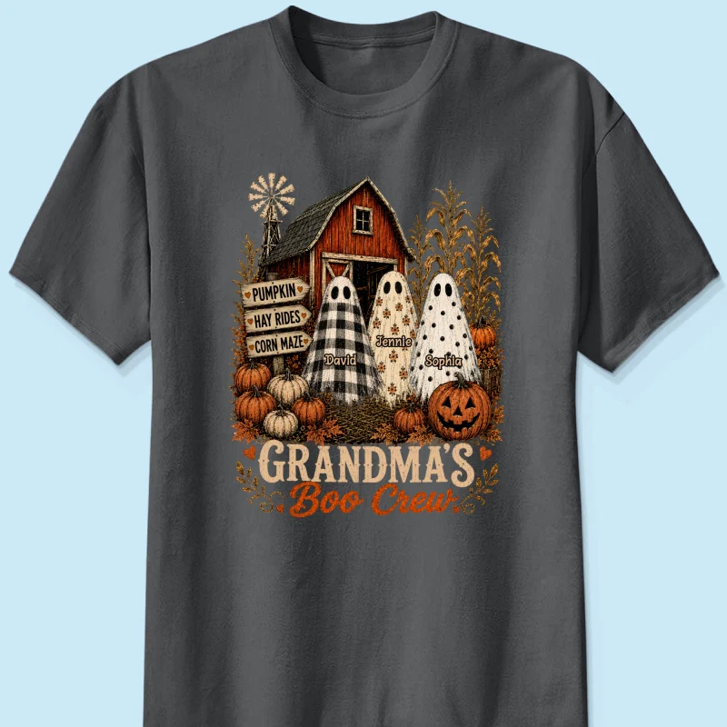 Grandma's Boo Crew Pumpkin Patch - Personalized Shirt - Halloween Shirt for Grandma - Image 10