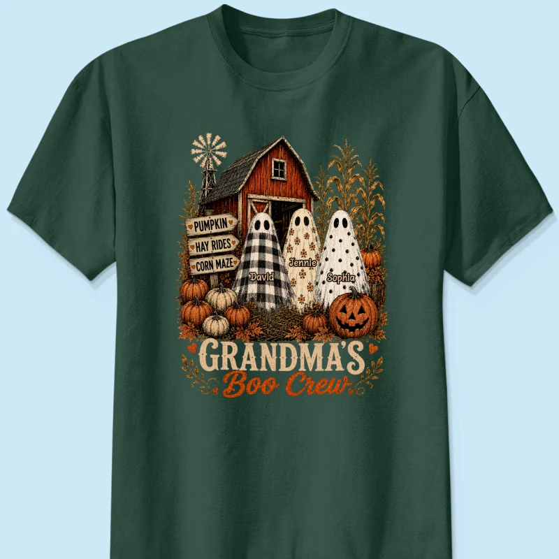 Grandma's Boo Crew Pumpkin Patch - Personalized Shirt - Halloween Shirt for Grandma - Image 11