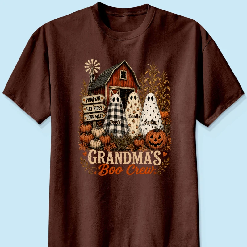 Grandma's Boo Crew Pumpkin Patch - Personalized Shirt - Halloween Shirt for Grandma - Image 12