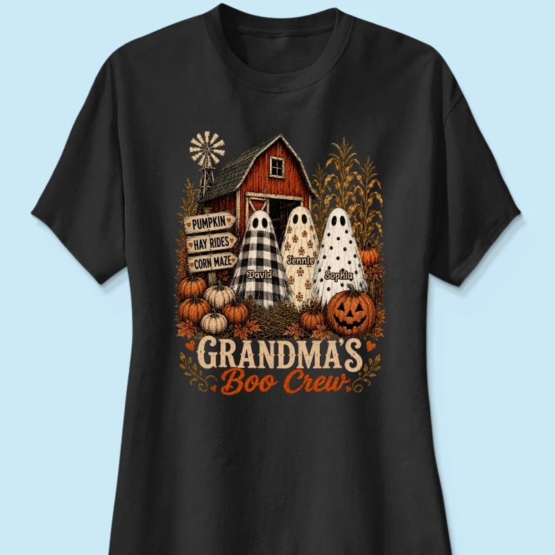 Grandma's Boo Crew Pumpkin Patch - Personalized Shirt - Halloween Shirt for Grandma - Image 13