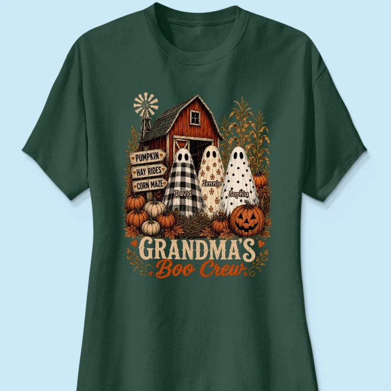Grandma's Boo Crew Pumpkin Patch - Personalized Shirt - Halloween Shirt for Grandma - Image 16