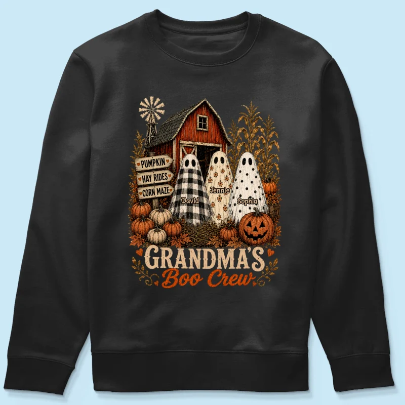 Grandma's Boo Crew Pumpkin Patch - Personalized Shirt - Halloween Shirt for Grandma - Image 17