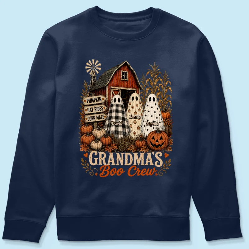 Grandma's Boo Crew Pumpkin Patch - Personalized Shirt - Halloween Shirt for Grandma - Image 18