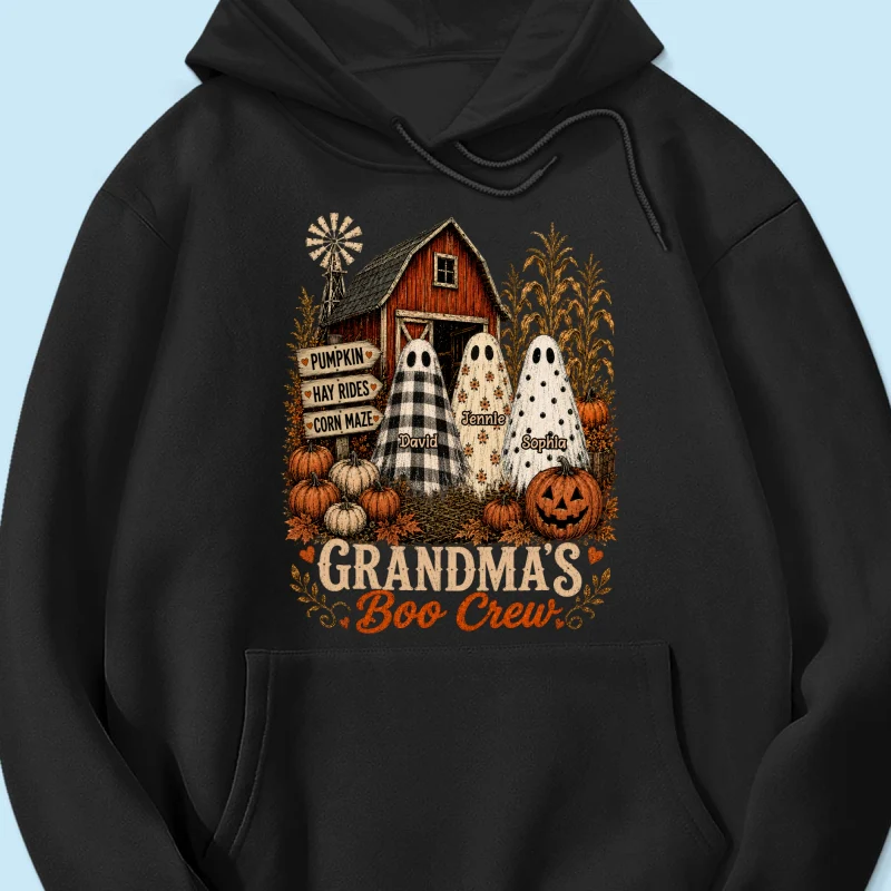 Grandma's Boo Crew Pumpkin Patch - Personalized Shirt - Halloween Shirt for Grandma - Image 21