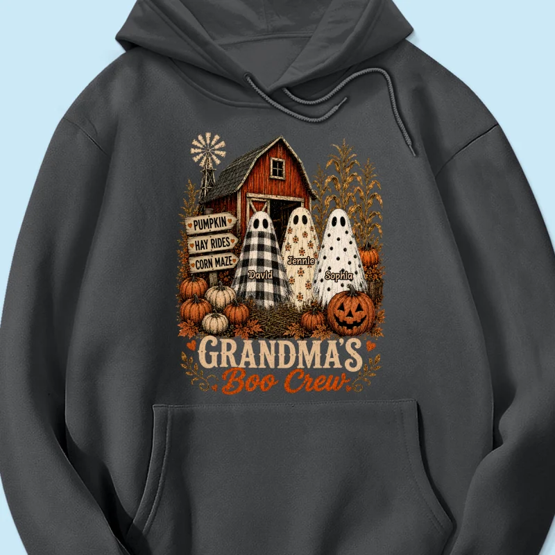 Grandma's Boo Crew Pumpkin Patch - Personalized Shirt - Halloween Shirt for Grandma - Image 23