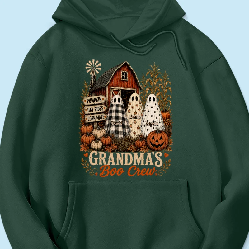 Grandma's Boo Crew Pumpkin Patch - Personalized Shirt - Halloween Shirt for Grandma - Image 24