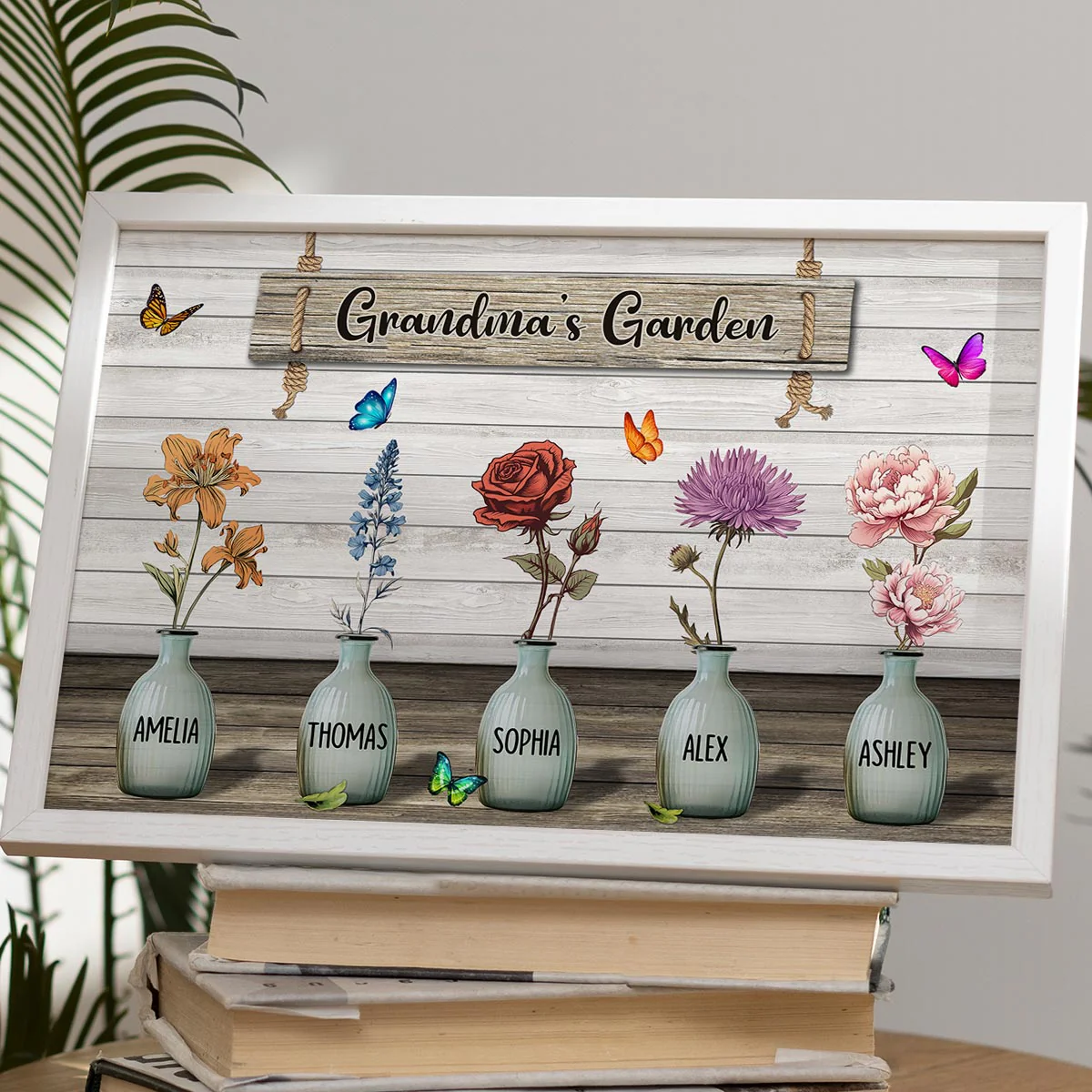 Custom Birth Month Flowers Poster, Gift For Grandma, Mom, Auntie - Image 10