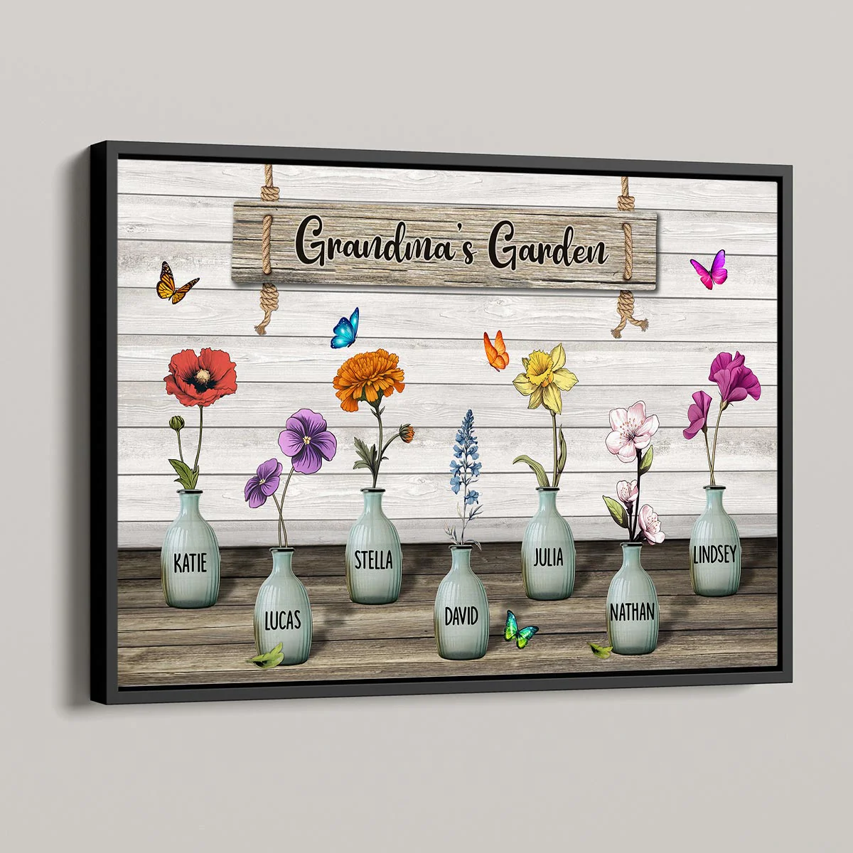 Custom Birth Month Flowers Poster, Gift For Grandma, Mom, Auntie - Image 9