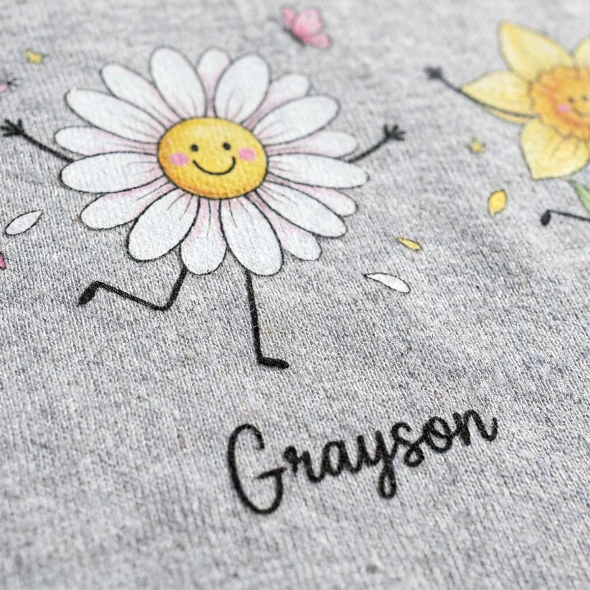 Grandma's Garden Cute Doodle Birth Month Flower - Personalized Shirt - Heartfelt Gift For Grandma, Mom, Auntie - Image 4