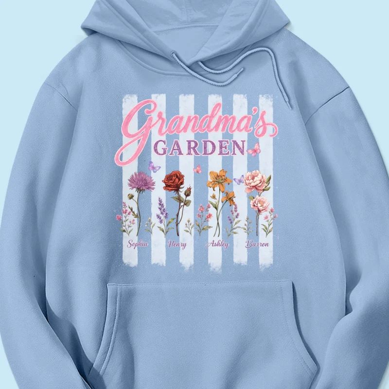 Grandma's Garden Preppy Stripe - Personalized Shirt - Trendy Summer Tee for Grandma - Image 23