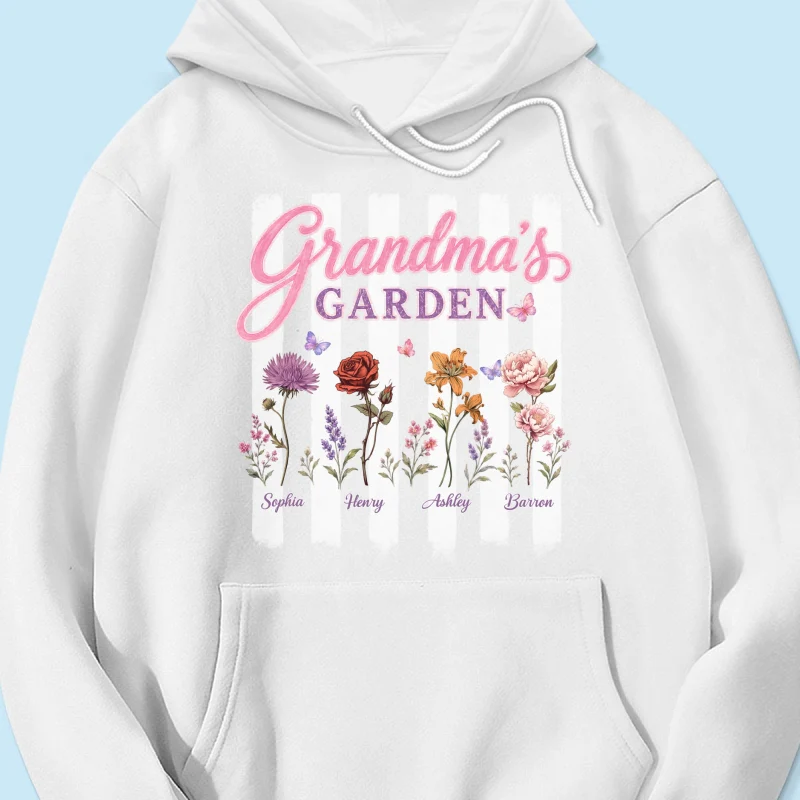 Grandma's Garden Preppy Stripe - Personalized Shirt - Trendy Summer Tee for Grandma - Image 25