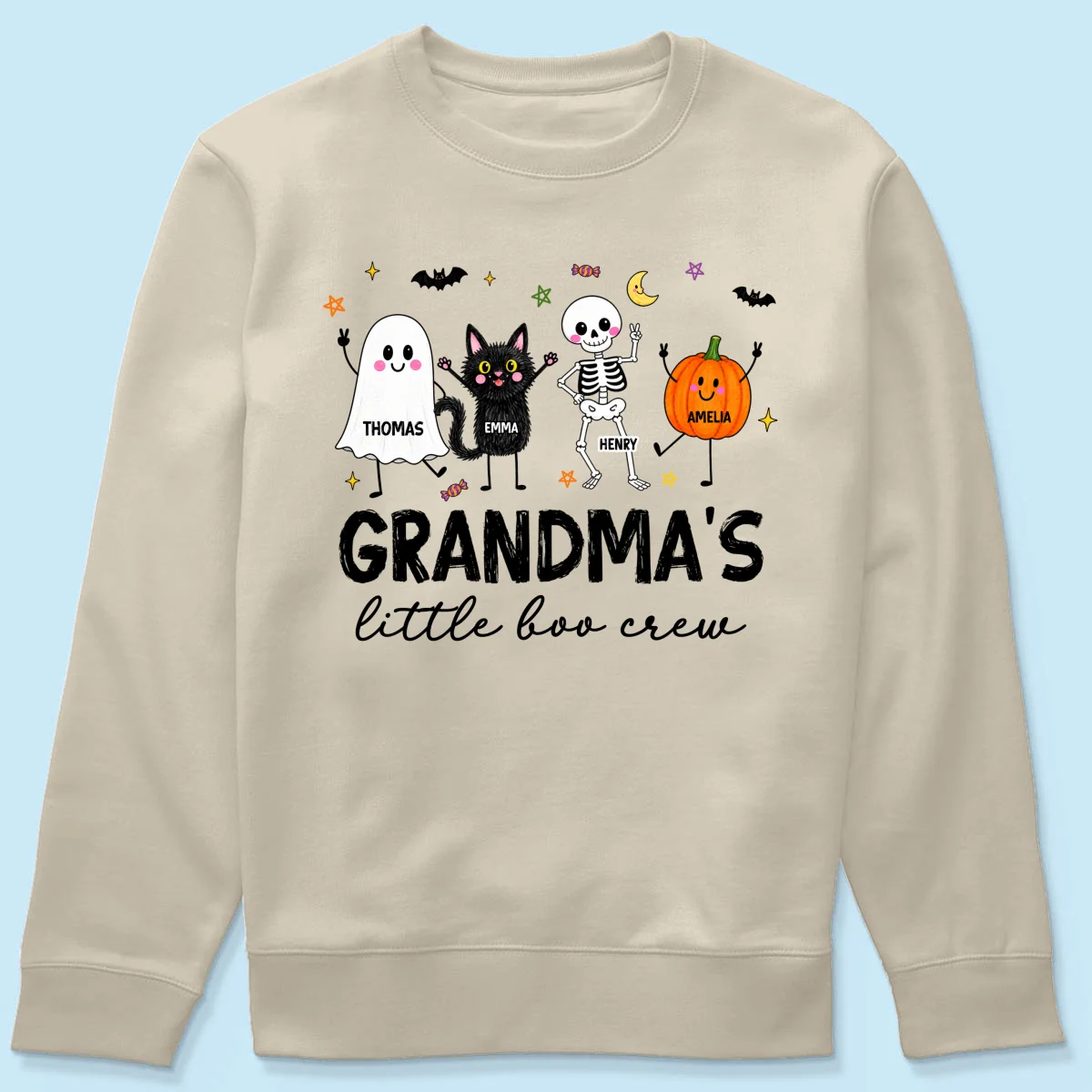 Grandma's Little Boo Crew Funny - Personalized Shirt - Halloween Gift For Grandma, Grandkids - Image 20