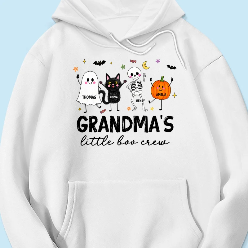Grandma's Little Boo Crew Funny - Personalized Shirt - Halloween Gift For Grandma, Grandkids - Image 21