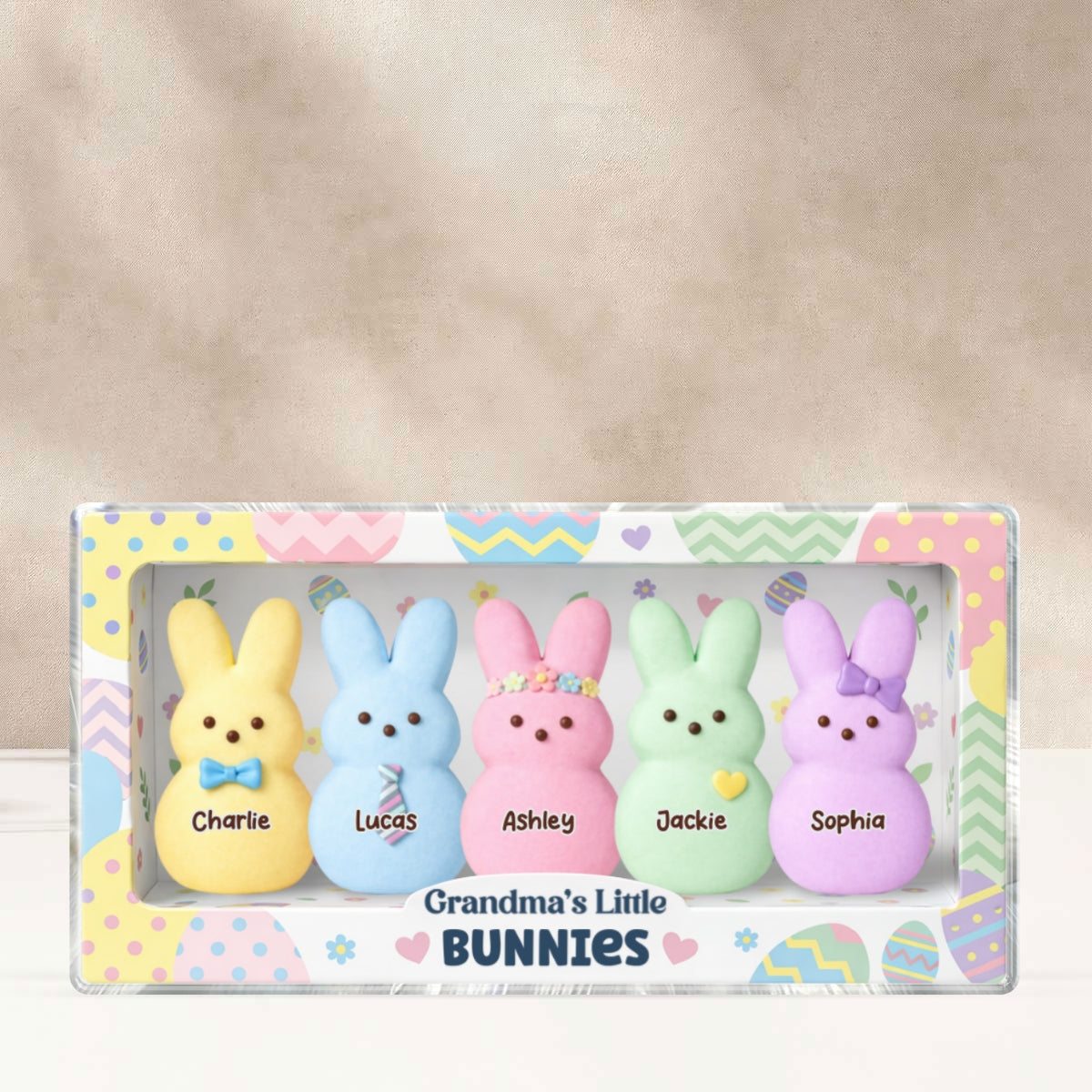 Grandma's Little Bunnies Custom Grandkids Names - Personalized Acrylic Block Plaque - Easter Decor Gift for Grandma, Mom - Image 9