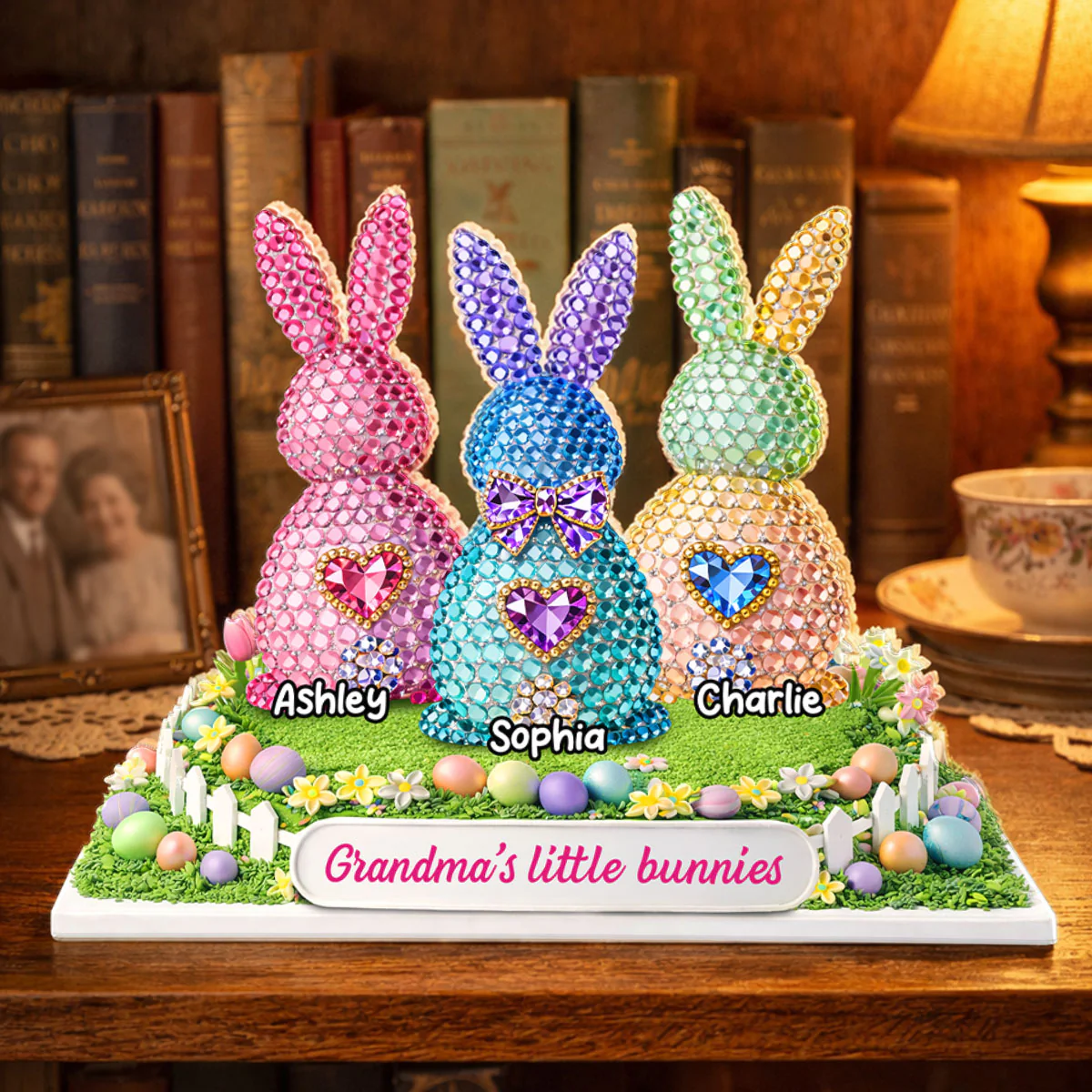 Grandma's Little Bunnies Easter - Personalized Acrylic Block Plaque - Sentimental Gift for Grandma - Image 4