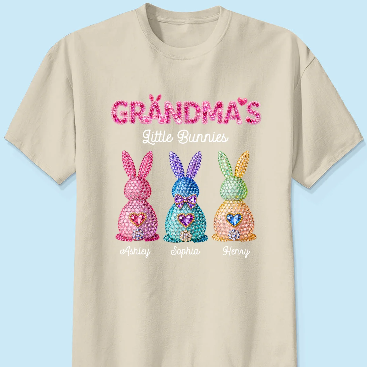Grandma's Little Bunnies Easter - Personalized Shirt - Sentimental Gift for Grandma - Image 16