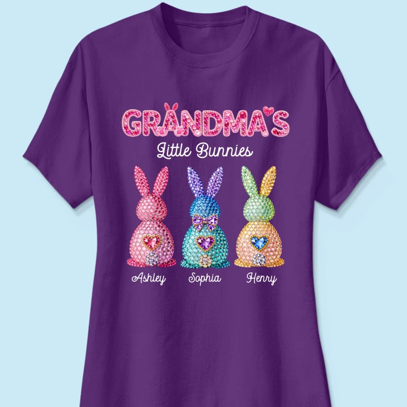 Grandma's Little Bunnies Easter - Personalized Shirt - Sentimental Gift for Grandma - Image 29