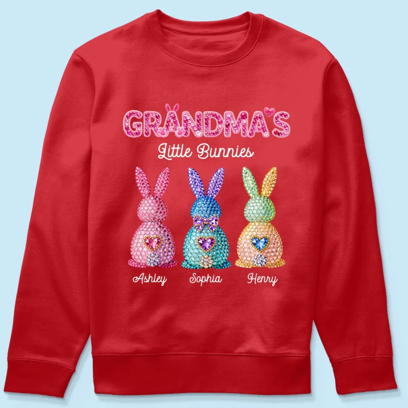 Grandma's Little Bunnies Easter - Personalized Shirt - Sentimental Gift for Grandma - Image 61
