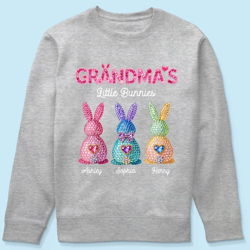 Grandma's Little Bunnies Easter - Personalized Shirt - Sentimental Gift for Grandma - Image 64