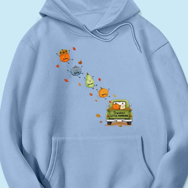 Grandma's Little Cute Pumpkins - Personalized Shirt - Fall Season Cozy Shirt - Image 23