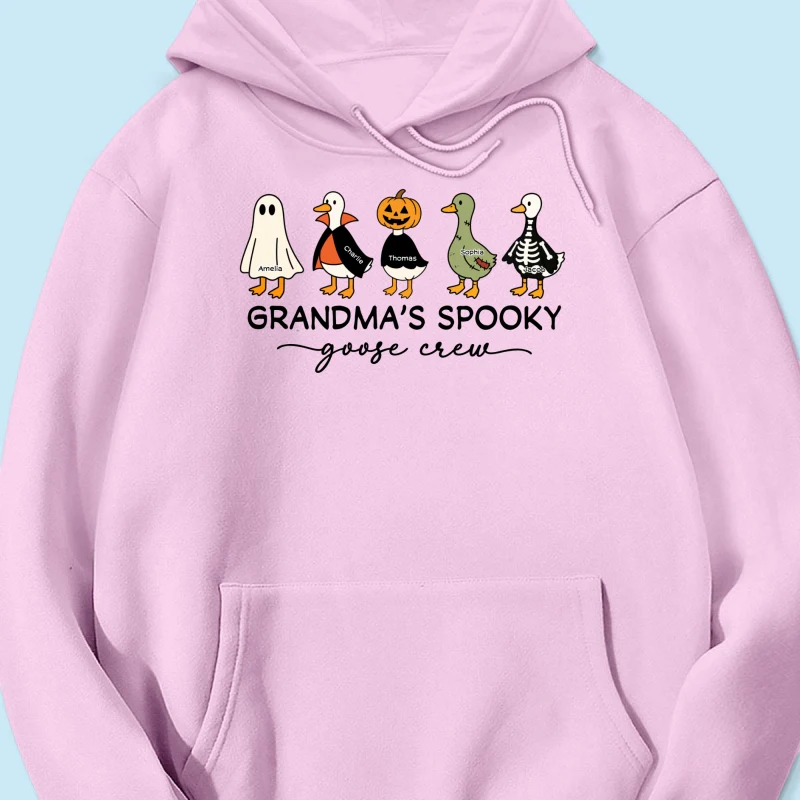 Grandma's Little Goose Crew - Personalized Shirt - Halloween Gift For Grandma, Grandkids - Image 24