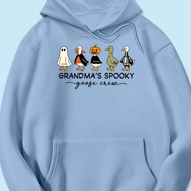 Grandma's Little Goose Crew - Personalized Shirt - Halloween Gift For Grandma, Grandkids - Image 25