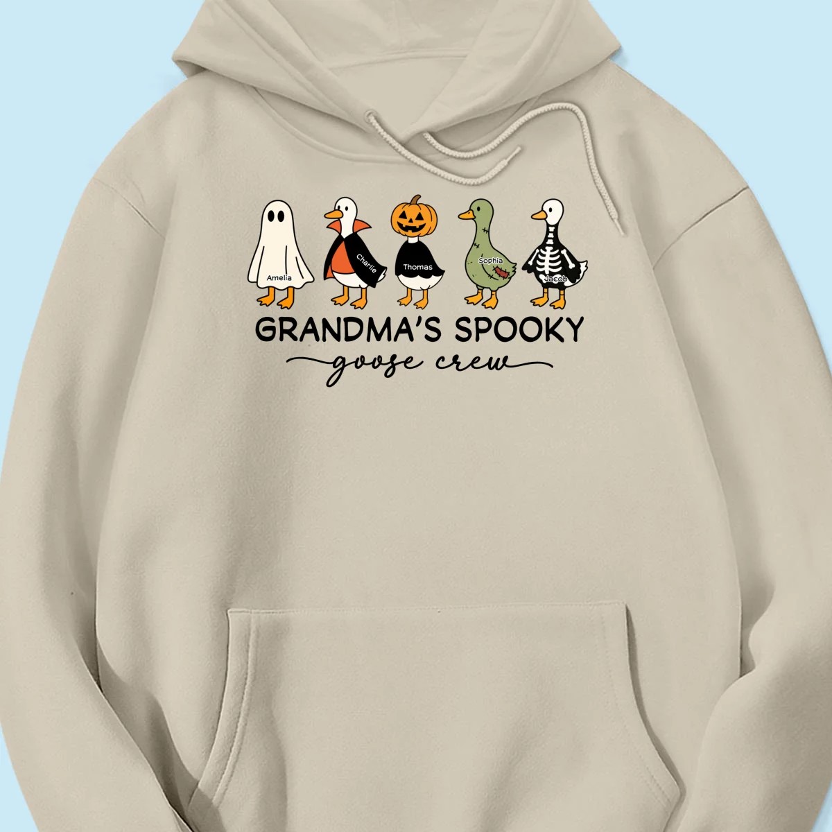 Grandma's Little Goose Crew - Personalized Shirt - Halloween Gift For Grandma, Grandkids - Image 26