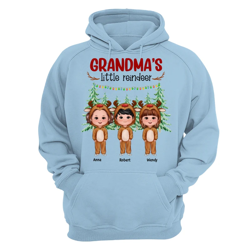 Grandma‘s Little Reindeer Doll Kids Christmas Personalized Shirt - Image 16