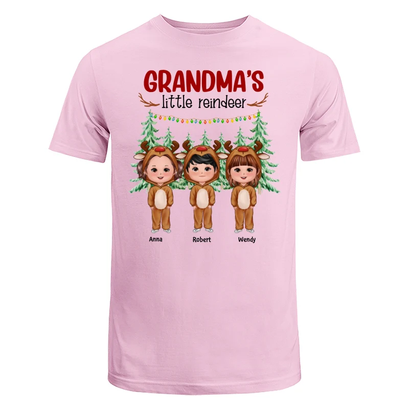 Grandma‘s Little Reindeer Doll Kids Christmas Personalized Shirt - Image 7