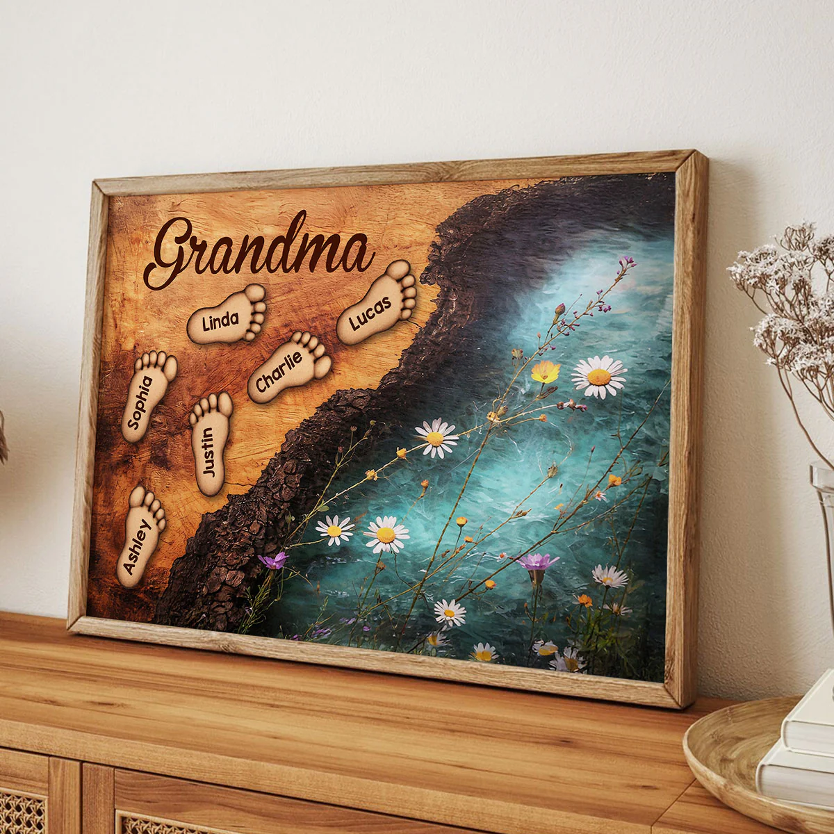 Grandma's Little Steps - Personalized Poster - Gift For Grandma - Image 5