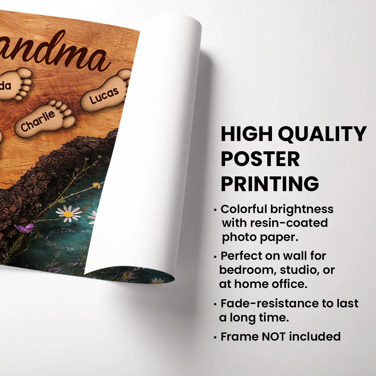 Grandma's Little Steps - Personalized Poster - Gift For Grandma - Image 6