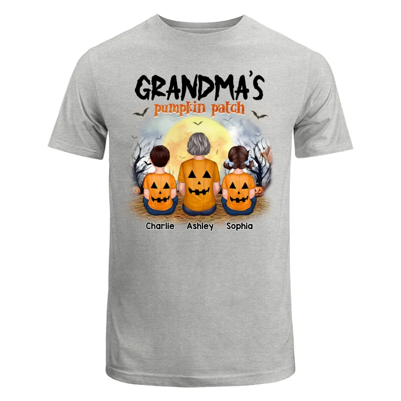 Grandma‘s Pumpkin Patch Halloween Personalized Shirt - Image 6