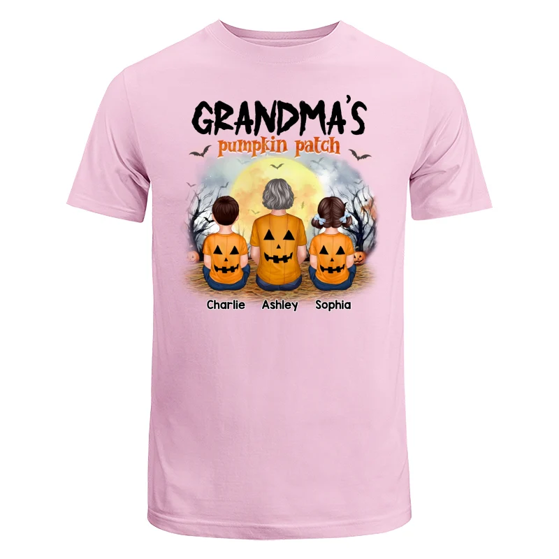 Grandma‘s Pumpkin Patch Halloween Personalized Shirt - Image 7