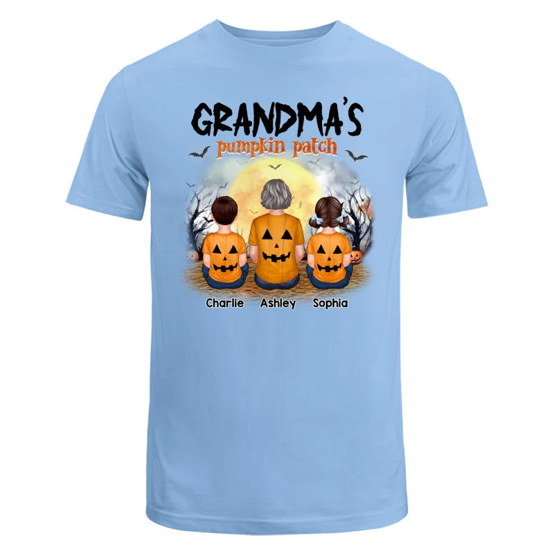 Grandma‘s Pumpkin Patch Halloween Personalized Shirt - Image 8