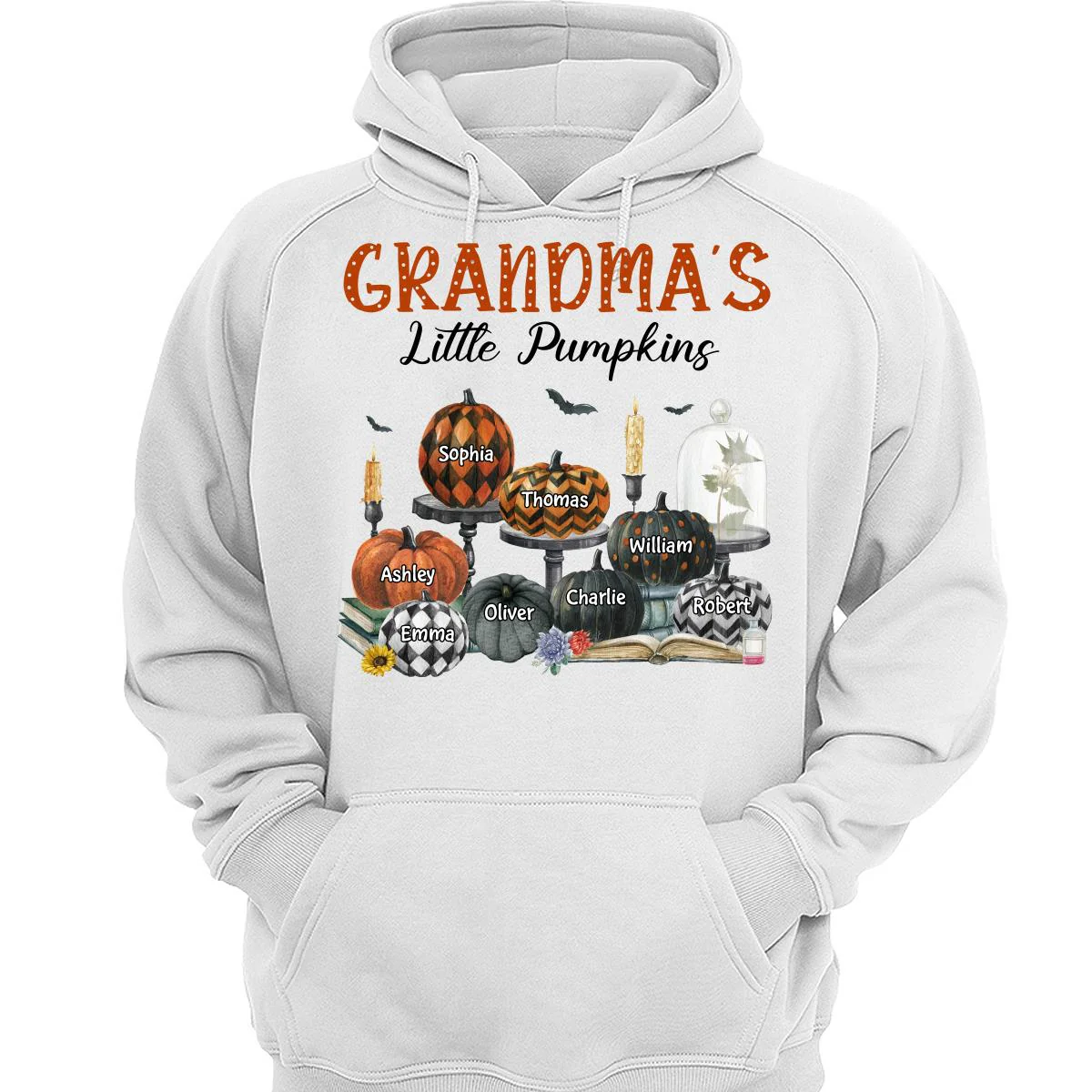 Grandma‘s Pumpkin Patch Halloween Personalized Shirt - Image 3