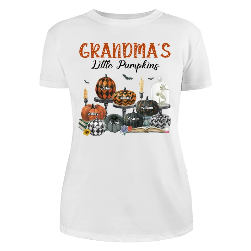Grandma‘s Pumpkin Patch Halloween Personalized Shirt - Image 9