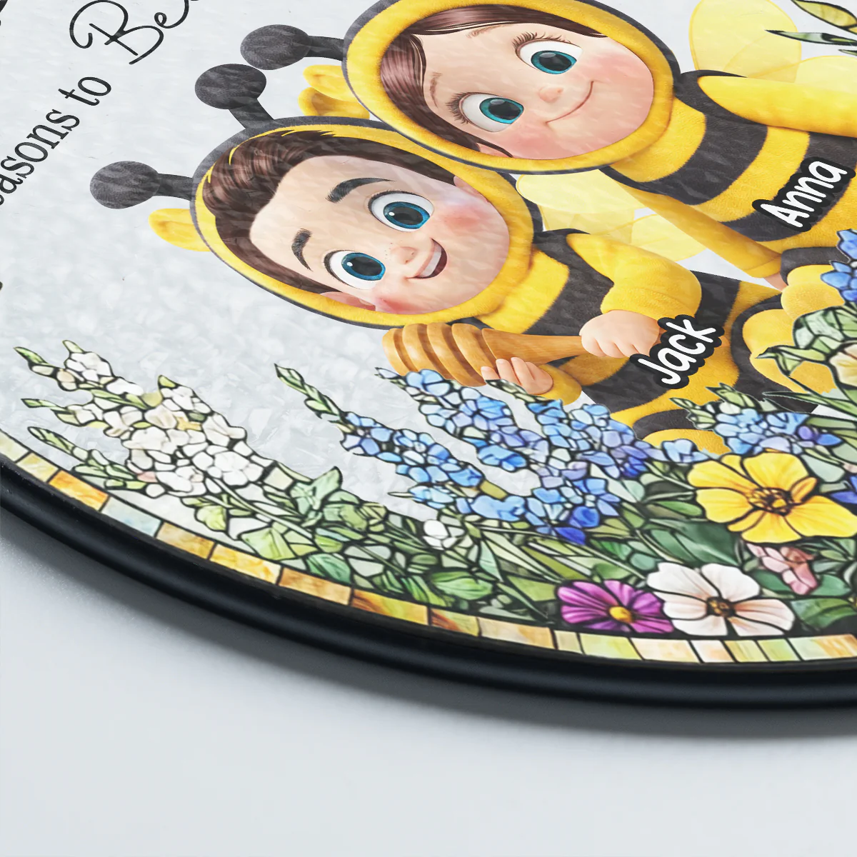 Grandma's Reasons to Bee Happy - Personalized Suncatcher - Mother's Day Gift for Grandma, Mom, Wife - Image 6