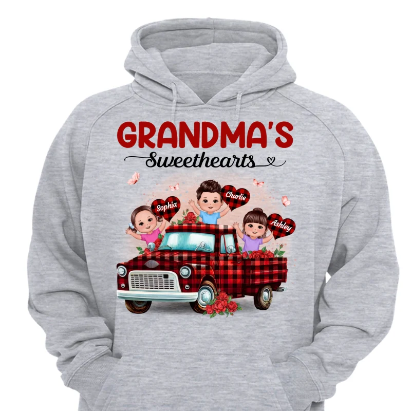 Grandma‘s Sweethearts Happy Doll Kids On Truck Personalized Shirt - Image 14