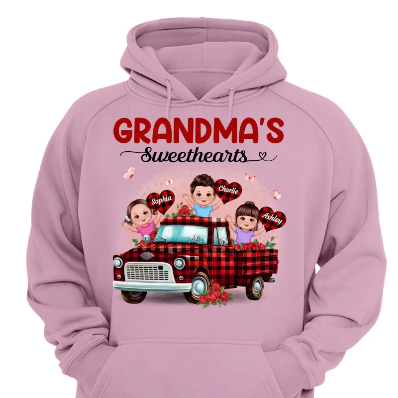 Grandma‘s Sweethearts Happy Doll Kids On Truck Personalized Shirt - Image 15