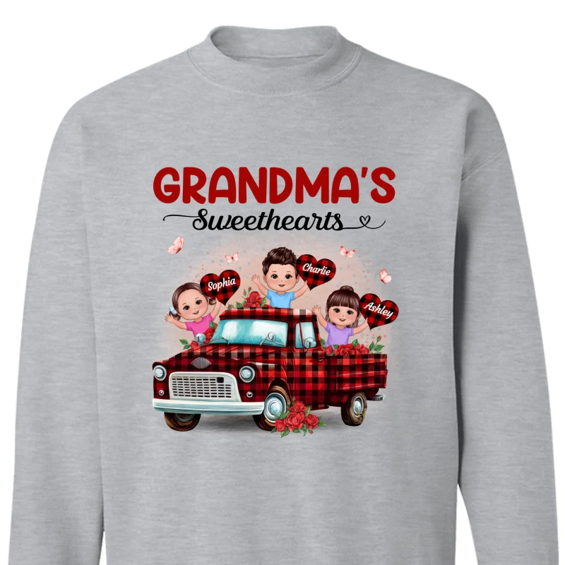 Grandma‘s Sweethearts Happy Doll Kids On Truck Personalized Shirt - Image 18