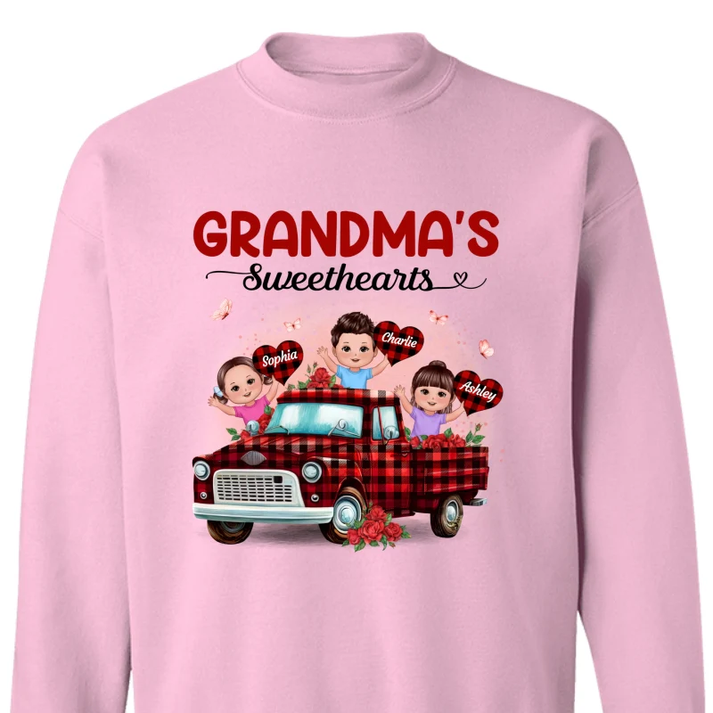 Grandma‘s Sweethearts Happy Doll Kids On Truck Personalized Shirt - Image 19