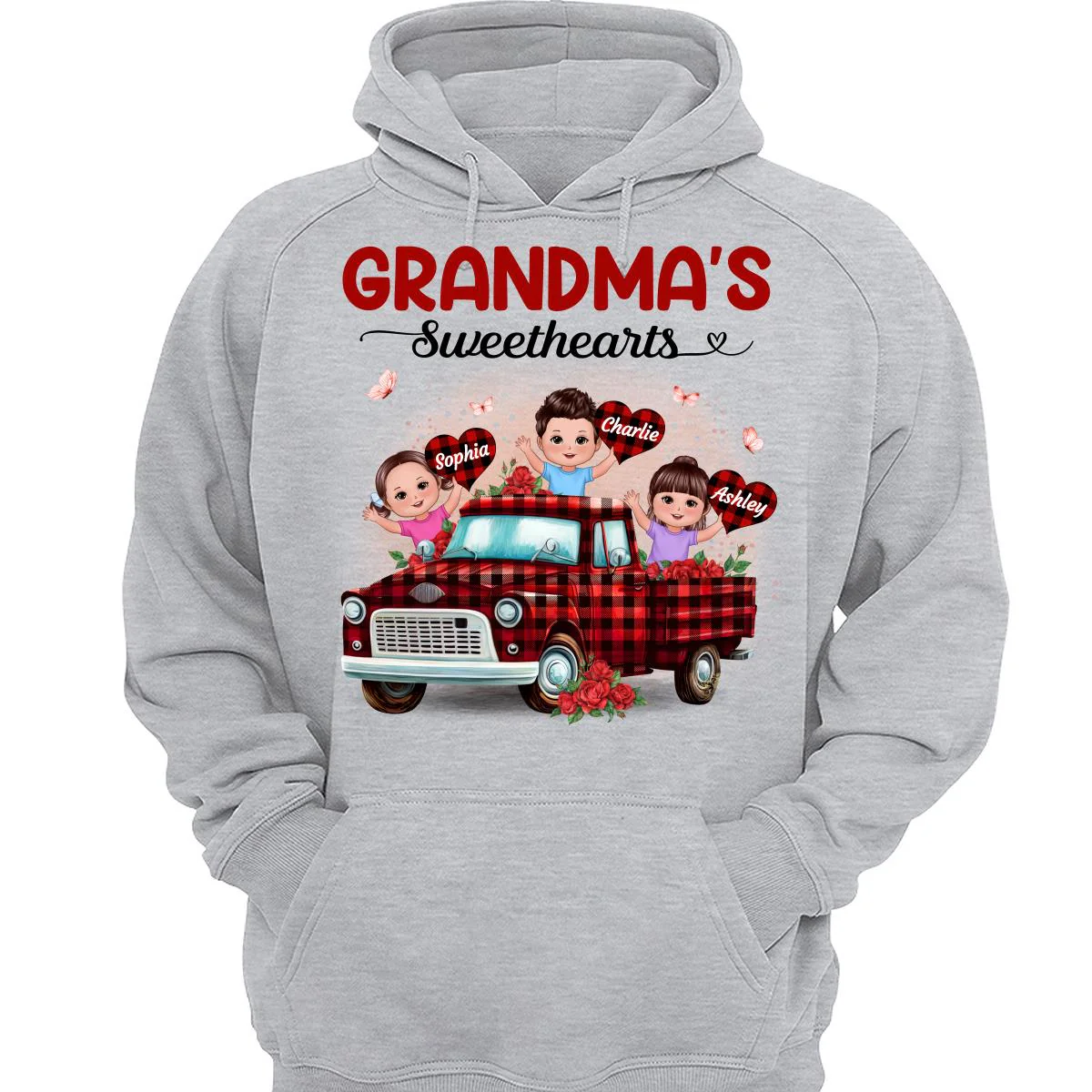 Grandma‘s Sweethearts Happy Doll Kids On Truck Personalized Shirt - Image 3