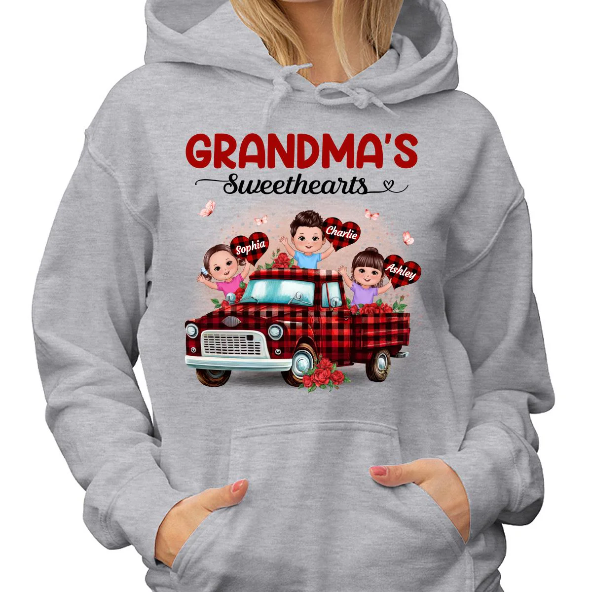 Grandma‘s Sweethearts Happy Doll Kids On Truck Personalized Shirt - Image 4