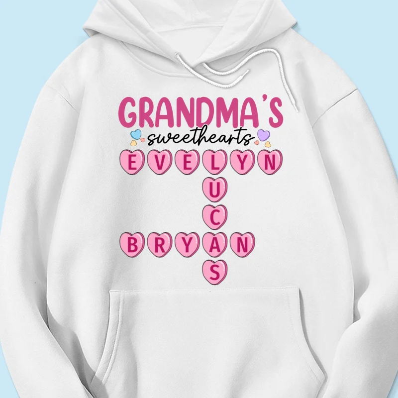 Grandma's Sweethearts Unique Crossword Puzzle Personalized Shirt - Image 16