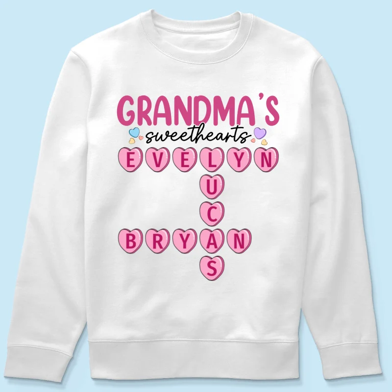 Grandma's Sweethearts Unique Crossword Puzzle Personalized Shirt - Image 20