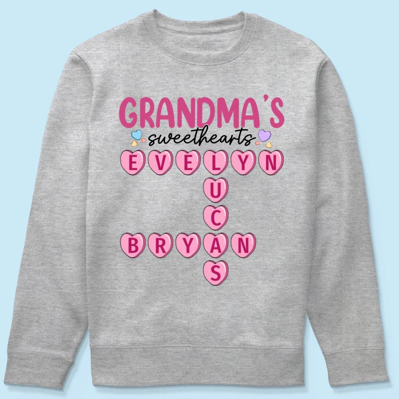 Grandma's Sweethearts Unique Crossword Puzzle Personalized Shirt - Image 21