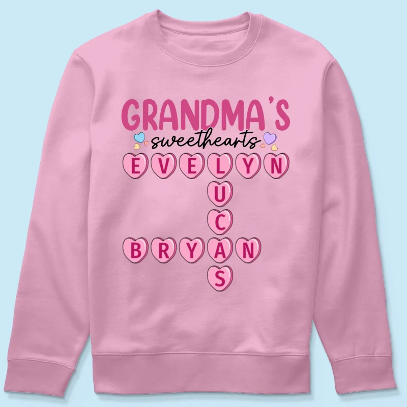 Grandma's Sweethearts Unique Crossword Puzzle Personalized Shirt - Image 23