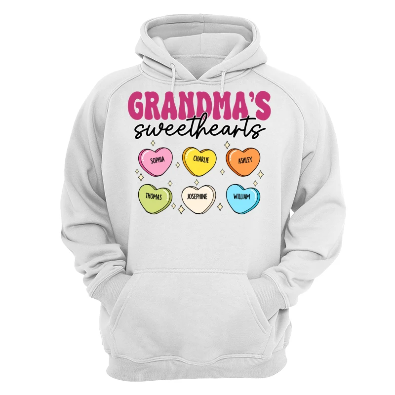 Grandma‘s Sweethearts Valentine’s Day For Grandma Mom Personalized Shirt - Image 13