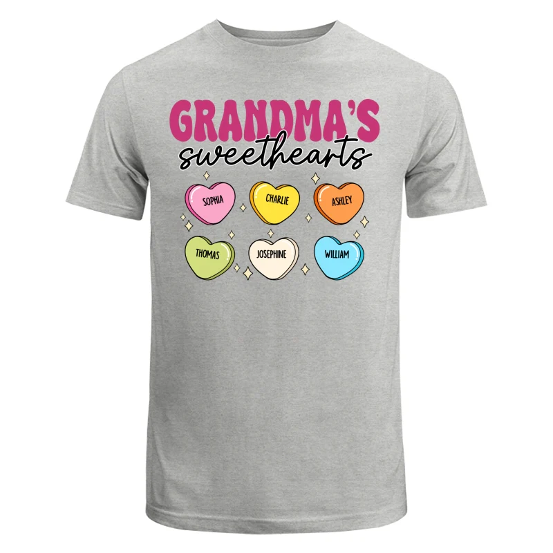 Grandma‘s Sweethearts Valentine’s Day For Grandma Mom Personalized Shirt - Image 6